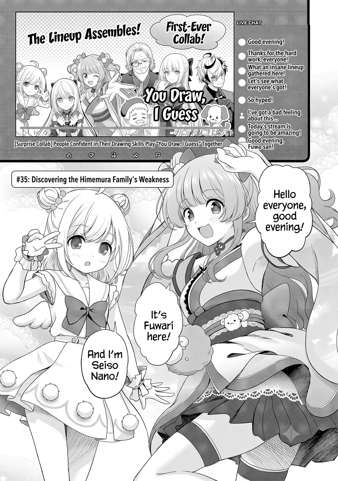 I was Heartbroken, So I Became a VTuber, But Then I Became Popular with the Older Ladies Chapter 35 page 1 - Chapter 35
