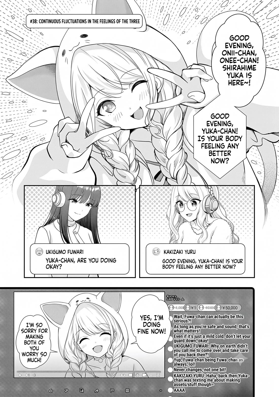 I was Heartbroken, So I Became a VTuber, But Then I Became Popular with the Older Ladies Chapter 38 page 1 - Chapter 38