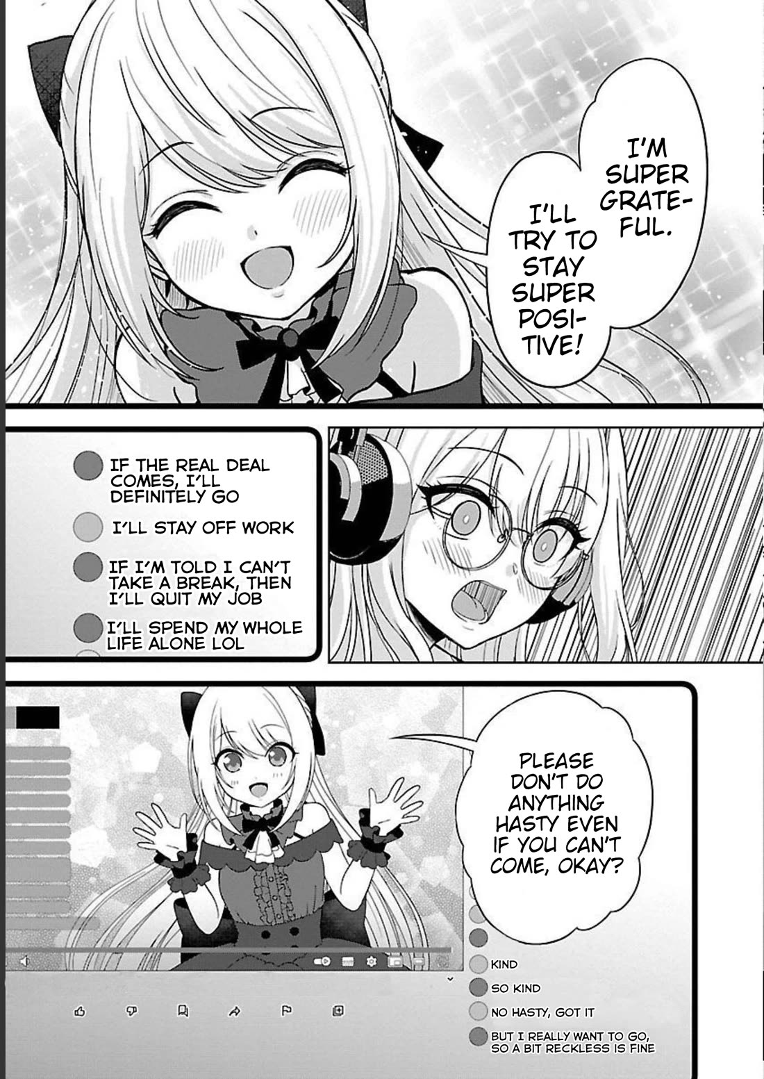 I was Heartbroken, So I Became a VTuber, But Then I Became Popular with the Older Ladies Chapter 5 page 14 - Chapter 5: First stream