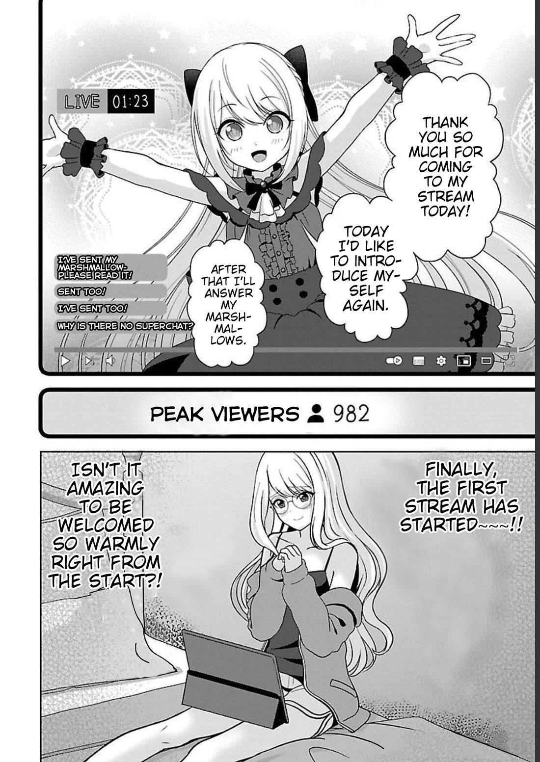 I was Heartbroken, So I Became a VTuber, But Then I Became Popular with the Older Ladies Chapter 5 page 3 - Chapter 5: First stream