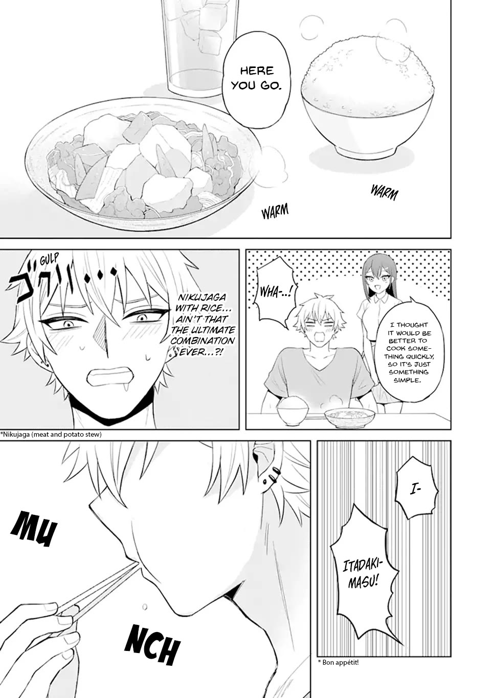I Was Reincarnated As The Scumbag From a Netorare Manga, But The Heroine is Coming On To Me Chapter 3 page 7 - Chapter 3: Nikujaga is Delicious! [UNCENSORED]
