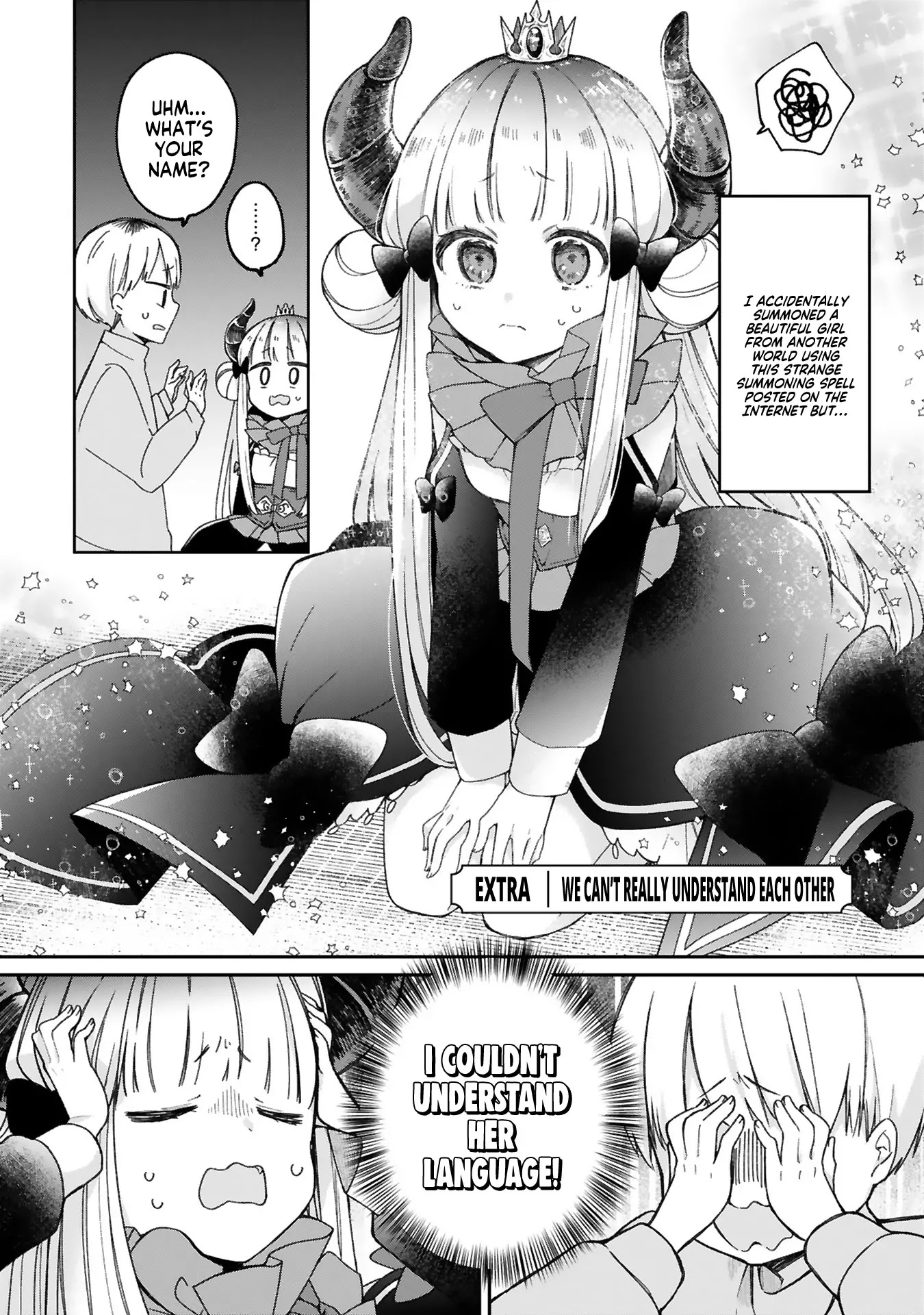 I Was Summoned by the Demon Lord, but I Can't Understand Her Language Chapter 8.5 page 2 - Chapter 8.5: Extra: We can't really understand each other