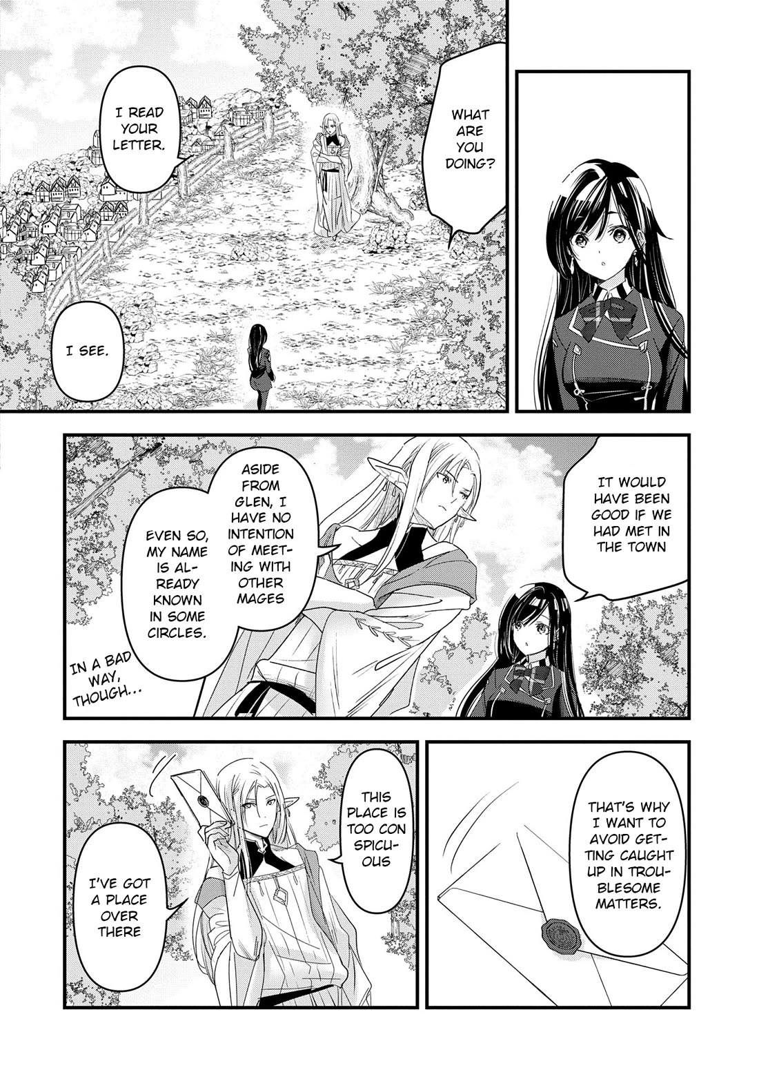 I Was Transferred To Another World And Became A Teacher, But I'm Feared As A Witch: Aoi-sensei's Academy Struggle Log Chapter 15 page 5 - Chapter 15: Aoi writes a letter. Its recipient is...?