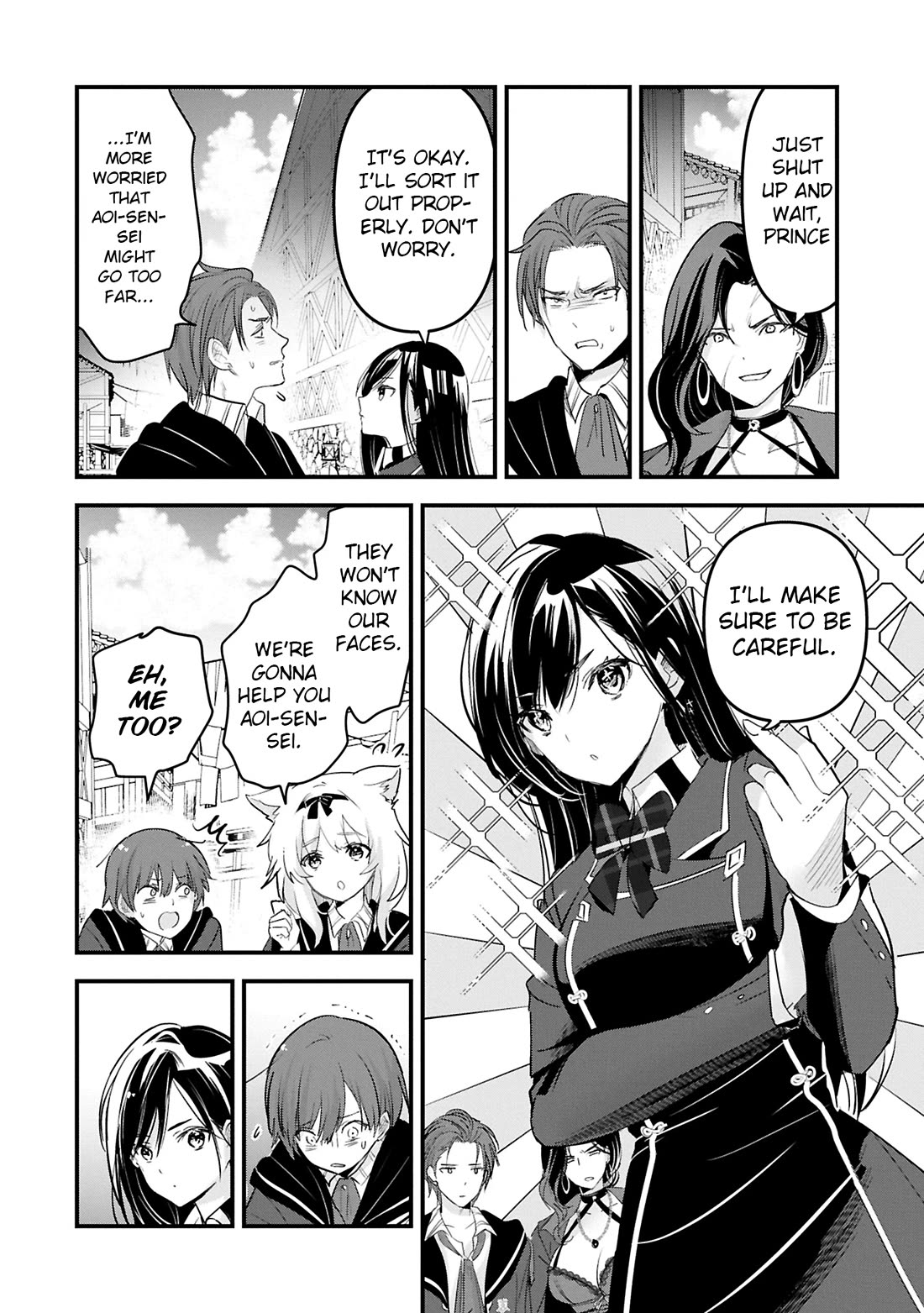 I Was Transferred To Another World And Became A Teacher, But I'm Feared As A Witch: Aoi-sensei's Academy Struggle Log Chapter 17 page 19 - Chapter 17: Karika talks about the other side of the city