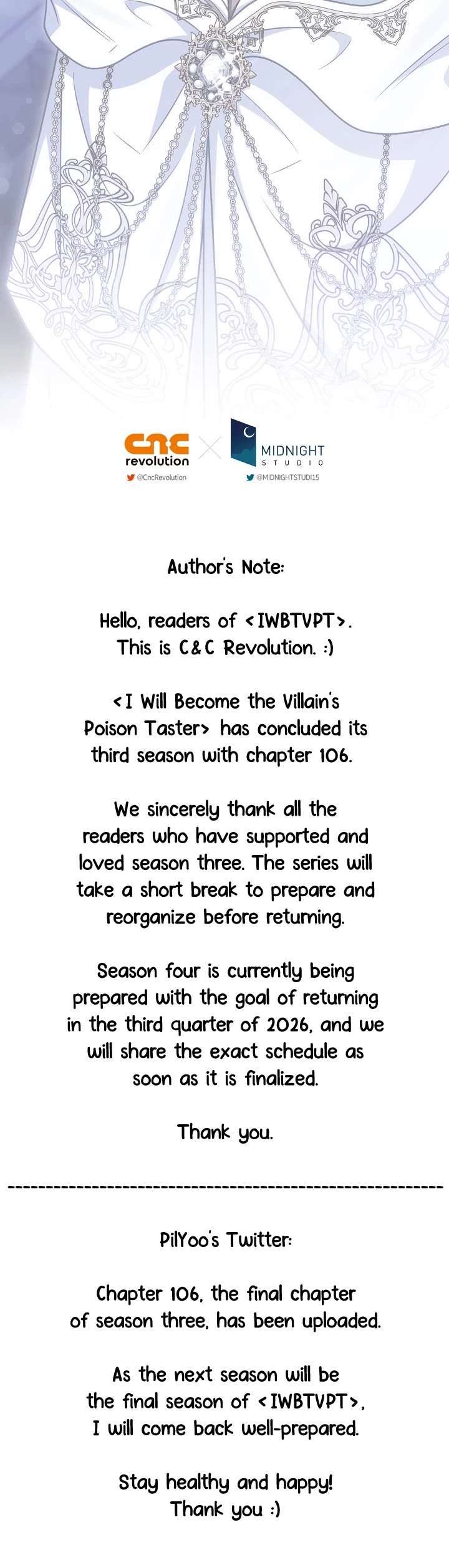 I Will Become the Villain's Poison Taster Chapter 106 page 52 - Chapter 106: End of Season 3