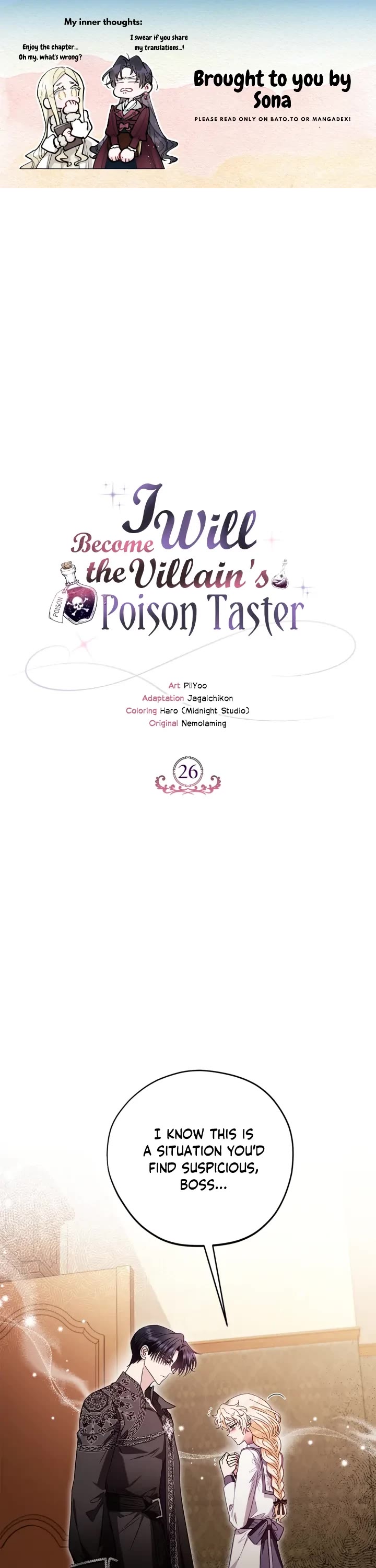 I Will Become the Villain's Poison Taster Chapter 26 page 1 - Chapter 26