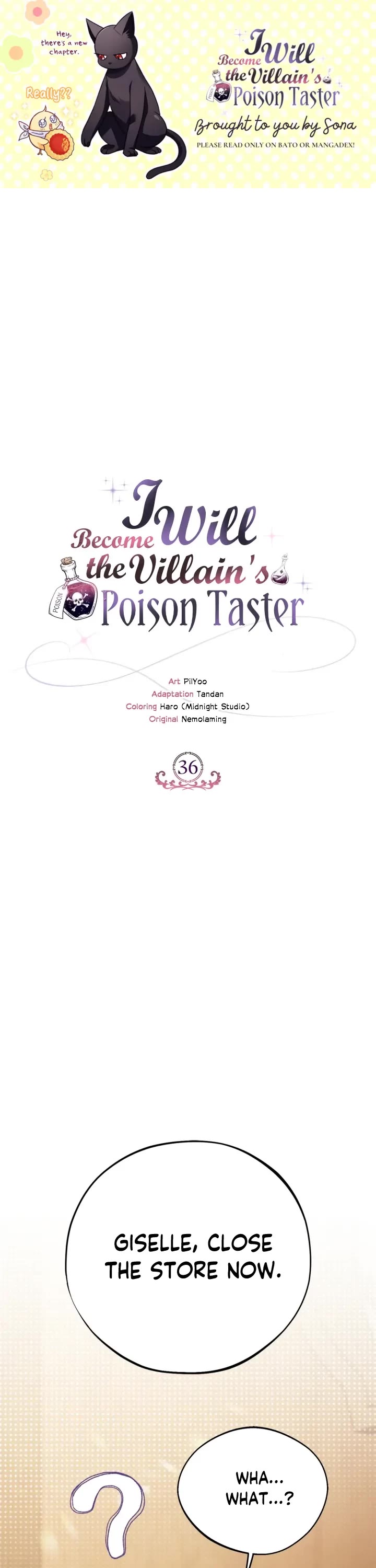 I Will Become the Villain's Poison Taster Chapter 36 page 1 - Chapter 36