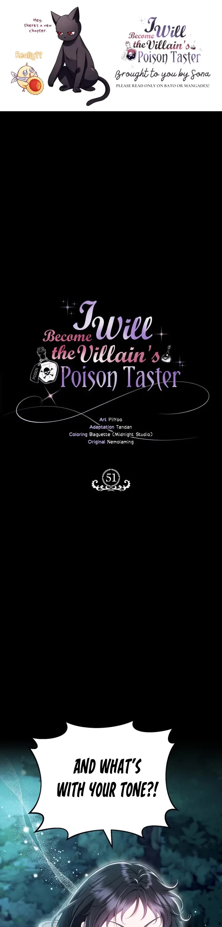 I Will Become the Villain's Poison Taster Chapter 51 page 1 - Chapter 51