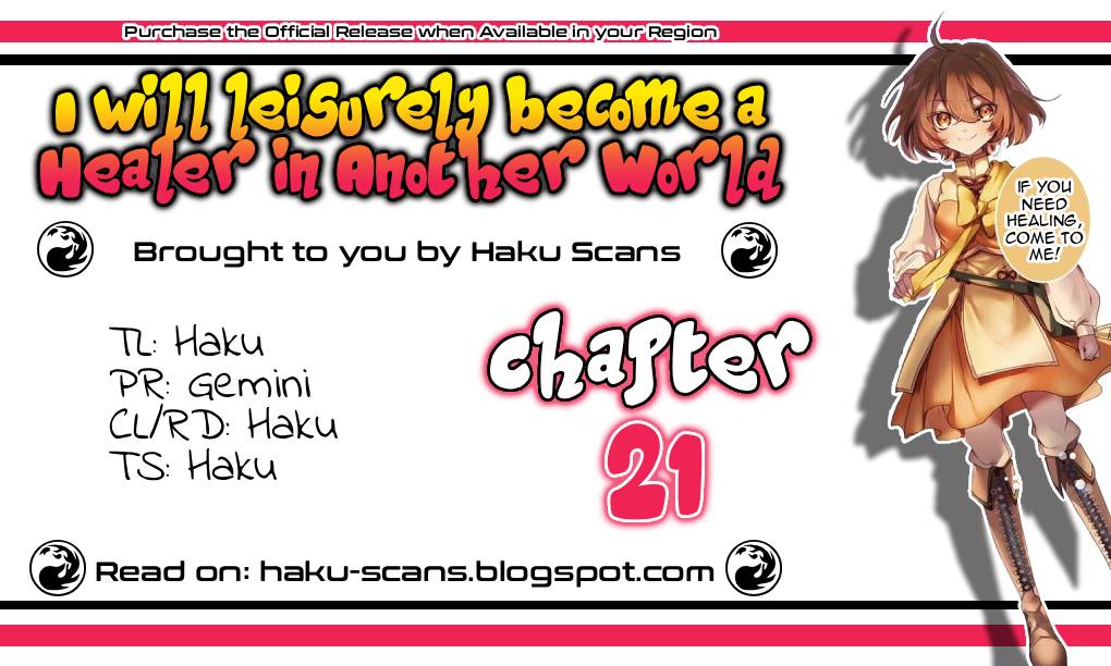 I Will Leisurely Become A Healer in Another World Chapter 21 page 1 - Chapter 21