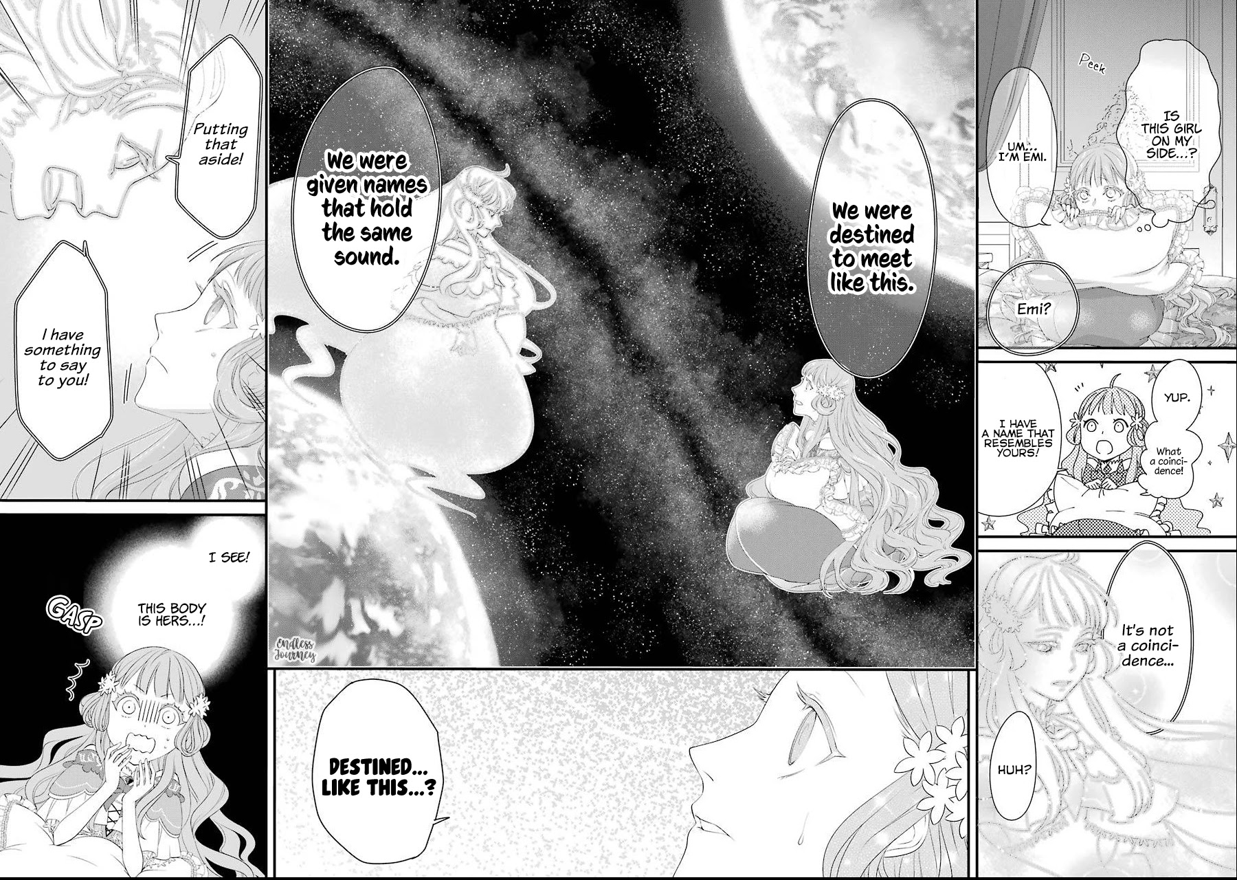 I Worked Myself to Death and Reincarnated as the Queen of His Majesty, Who Is Younger than Me! Chapter 2 page 5 - Chapter 2: Emilia and Emi