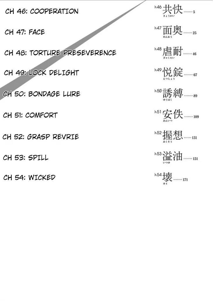 Ibitsu (OKADA Kazuto) Chapter 54.5 page 4 - Chapter 54.5: Vol 6 TOC