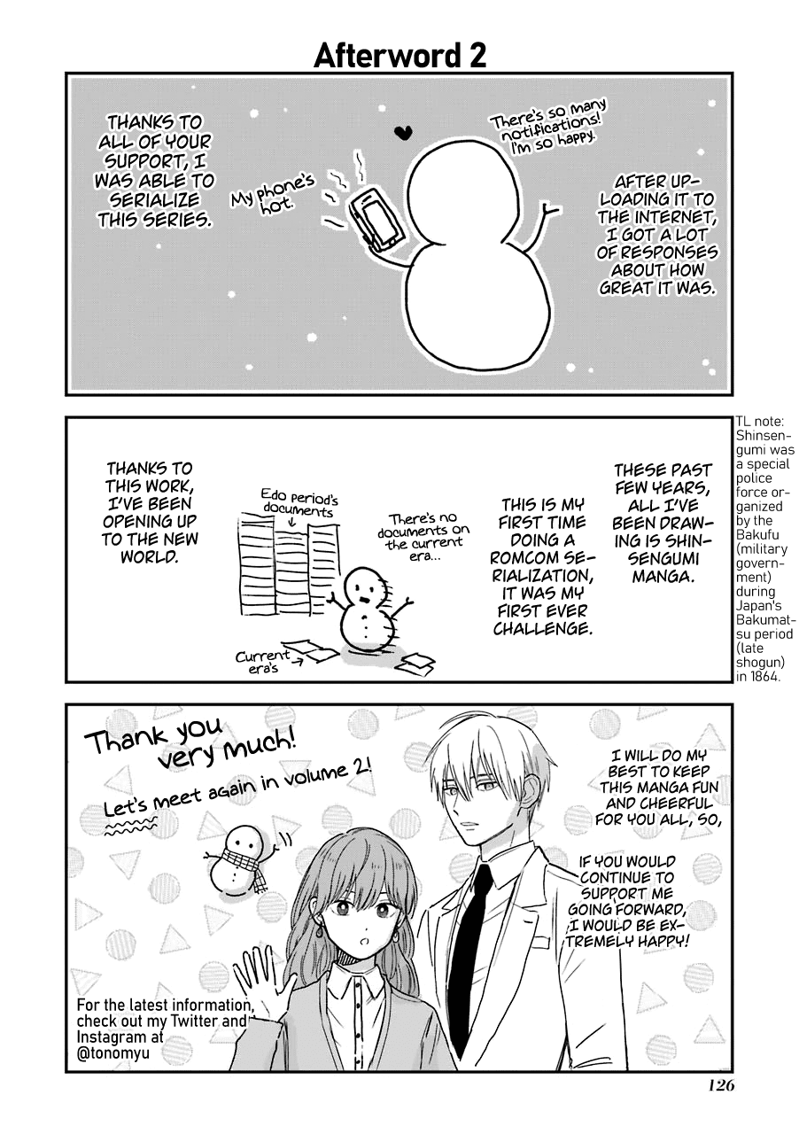 Ice Guy and the Cool Female Colleague Chapter 15.5 page 19 - Chapter 15.5: The story on how we met