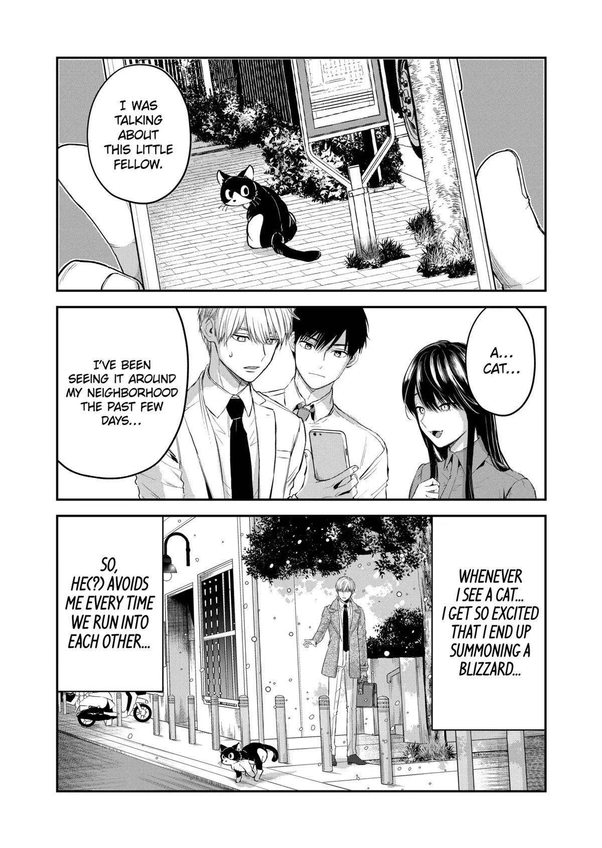 Ice Guy and the Cool Female Colleague Chapter 37.5 page 5 - Chapter 37.5: Special Story: Encounter with a Stray Cat