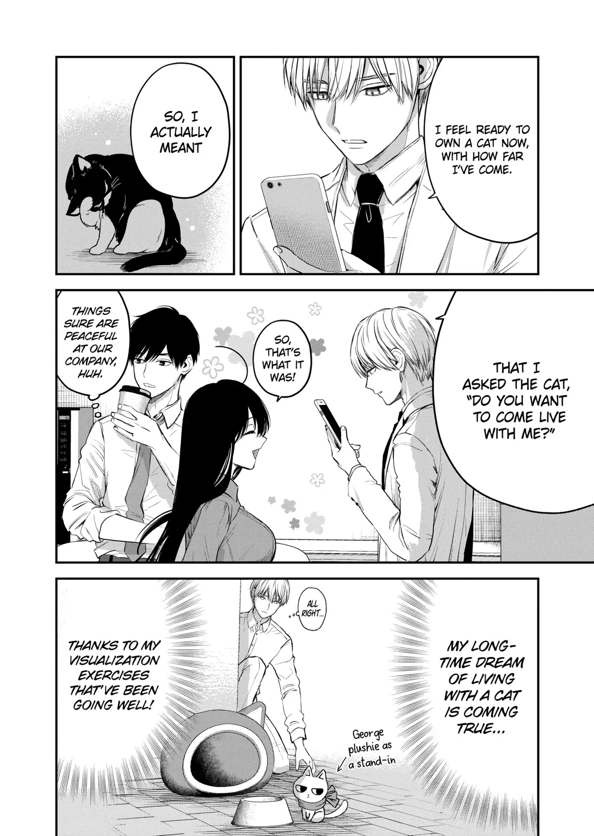 Ice Guy and the Cool Female Colleague Chapter 37.5 page 8 - Chapter 37.5: Special Story: Encounter with a Stray Cat