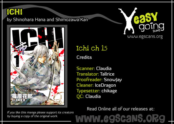 Ichi Chapter 15 page 1 - Chapter 15: Resolve and Partings