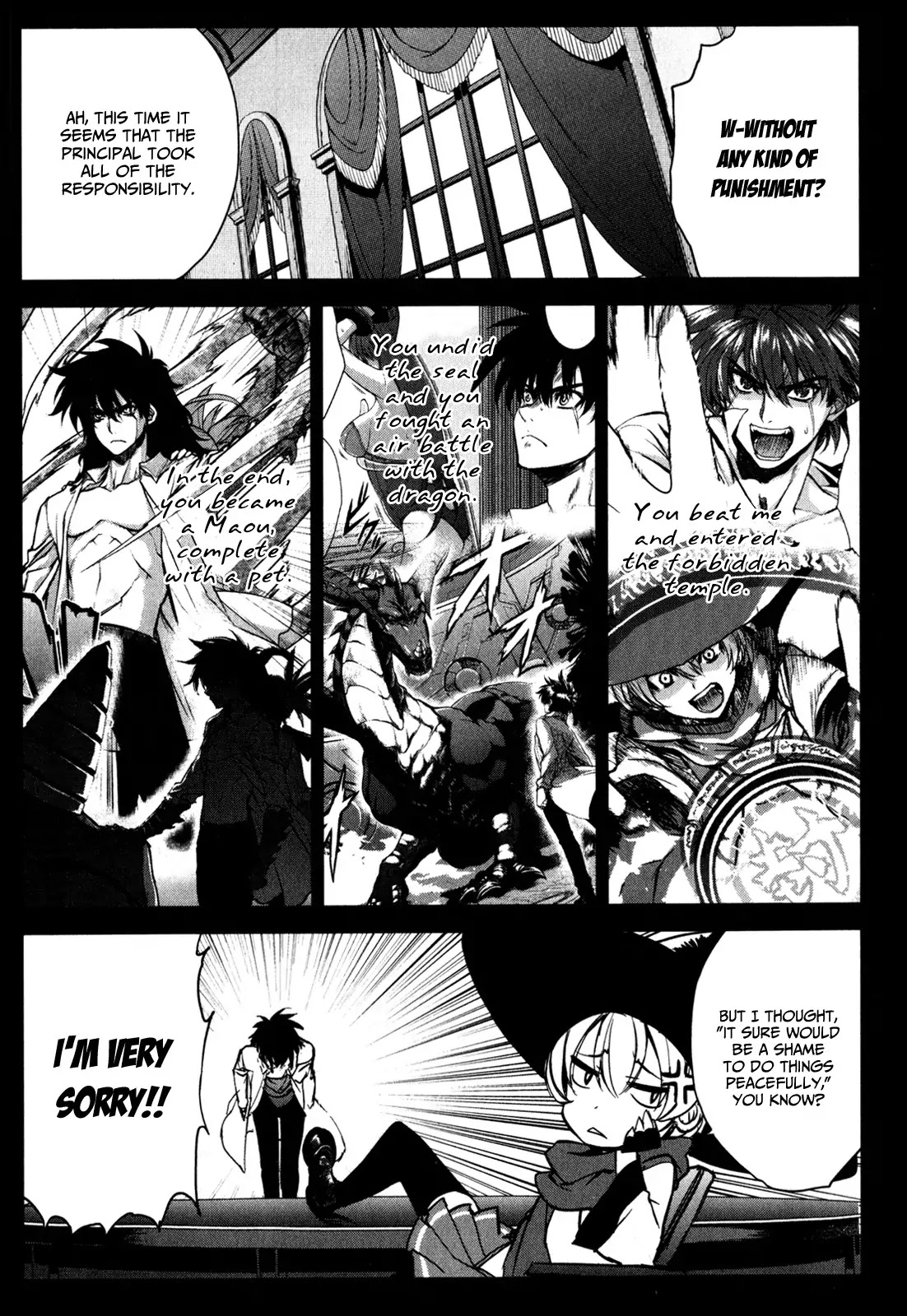 Ichiban Ushiro no Daimaou Chapter 27 page 12 - Chapter 27 : The Return to Normal Life