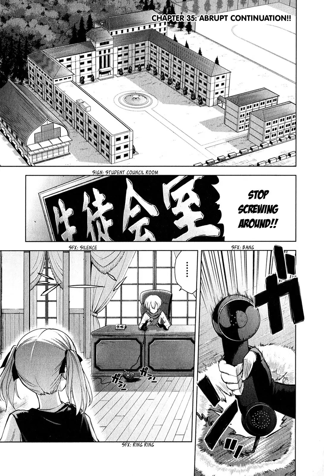 Ichiban Ushiro no Daimaou Chapter 35 page 1 - Chapter 35 : Abrupt Continuation!!