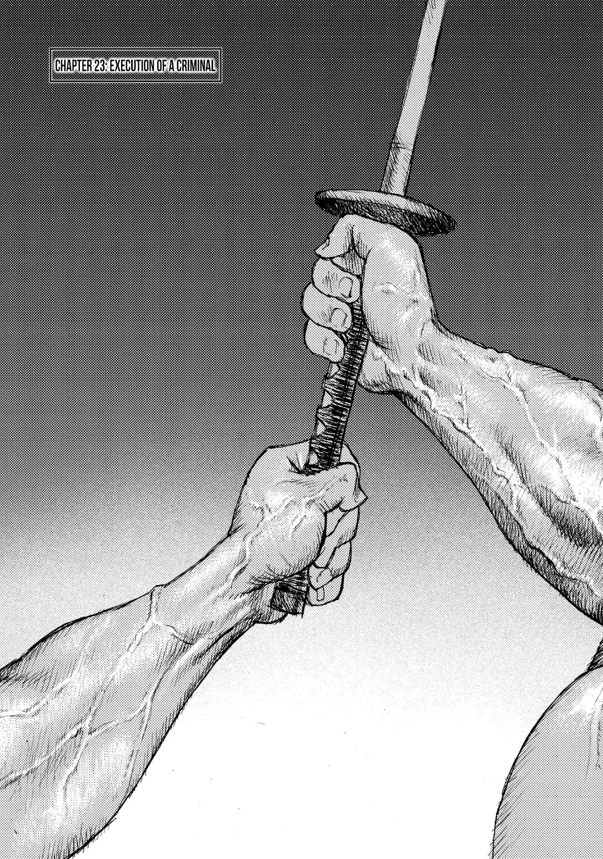 Ichigeki (MATSUMOTO Jiro) Chapter 23 page 1 - Chapter 23: Execution of a criminal
