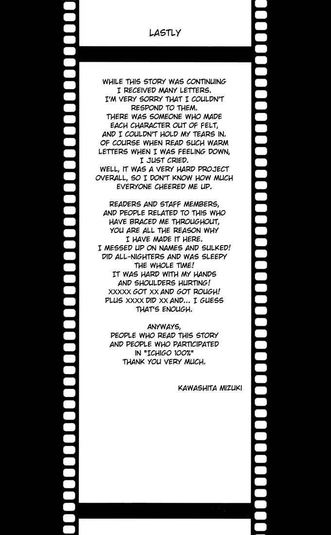 Ichigo 100% Chapter 167.4 page 10 - Chapter 167.4: Author's Notes