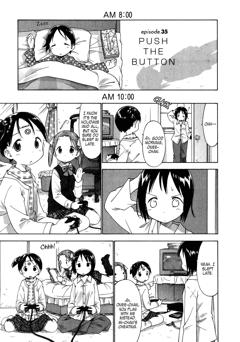 Ichigo Mashimaro Chapter 35 page 1 - Chapter 35: PUSH THE BUTTON