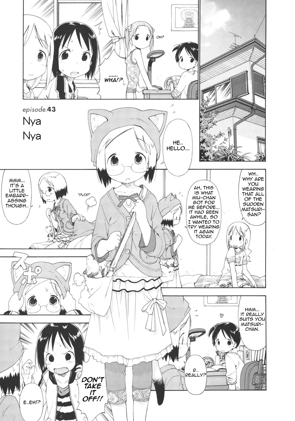 Ichigo Mashimaro Chapter 43 page 1 - Chapter 43: Nya-Nya