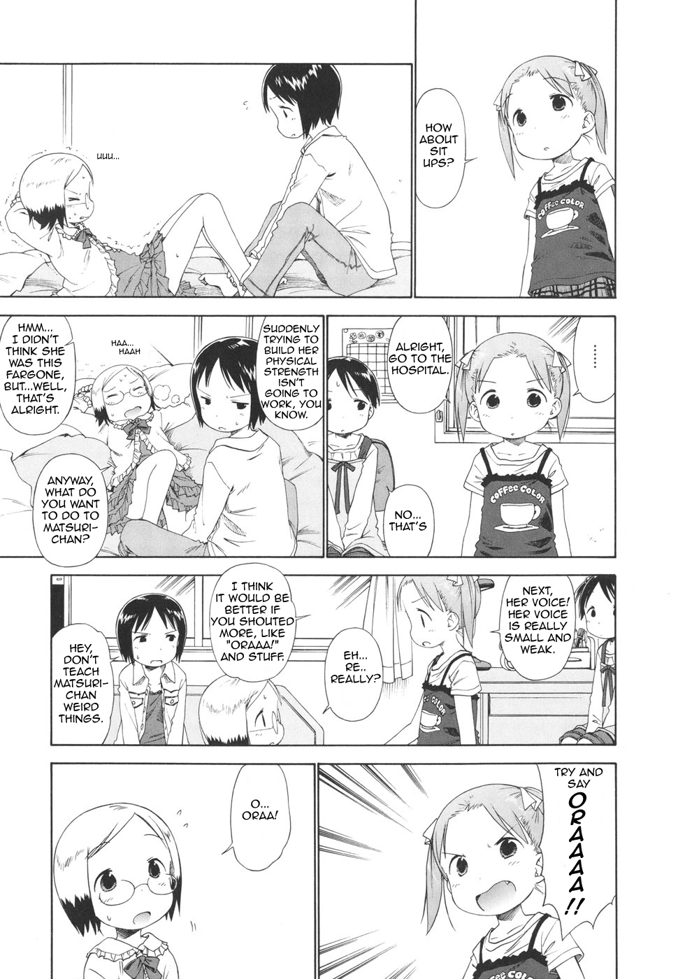 Ichigo Mashimaro Chapter 48 page 13 - Chapter 48: Matsuri-chan Rehabilitation Program