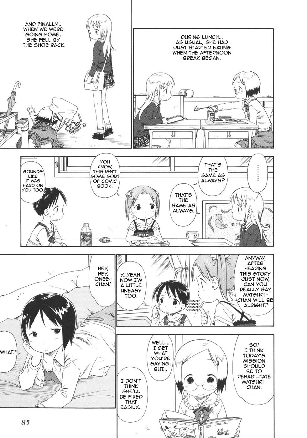 Ichigo Mashimaro Chapter 48 page 7 - Chapter 48: Matsuri-chan Rehabilitation Program