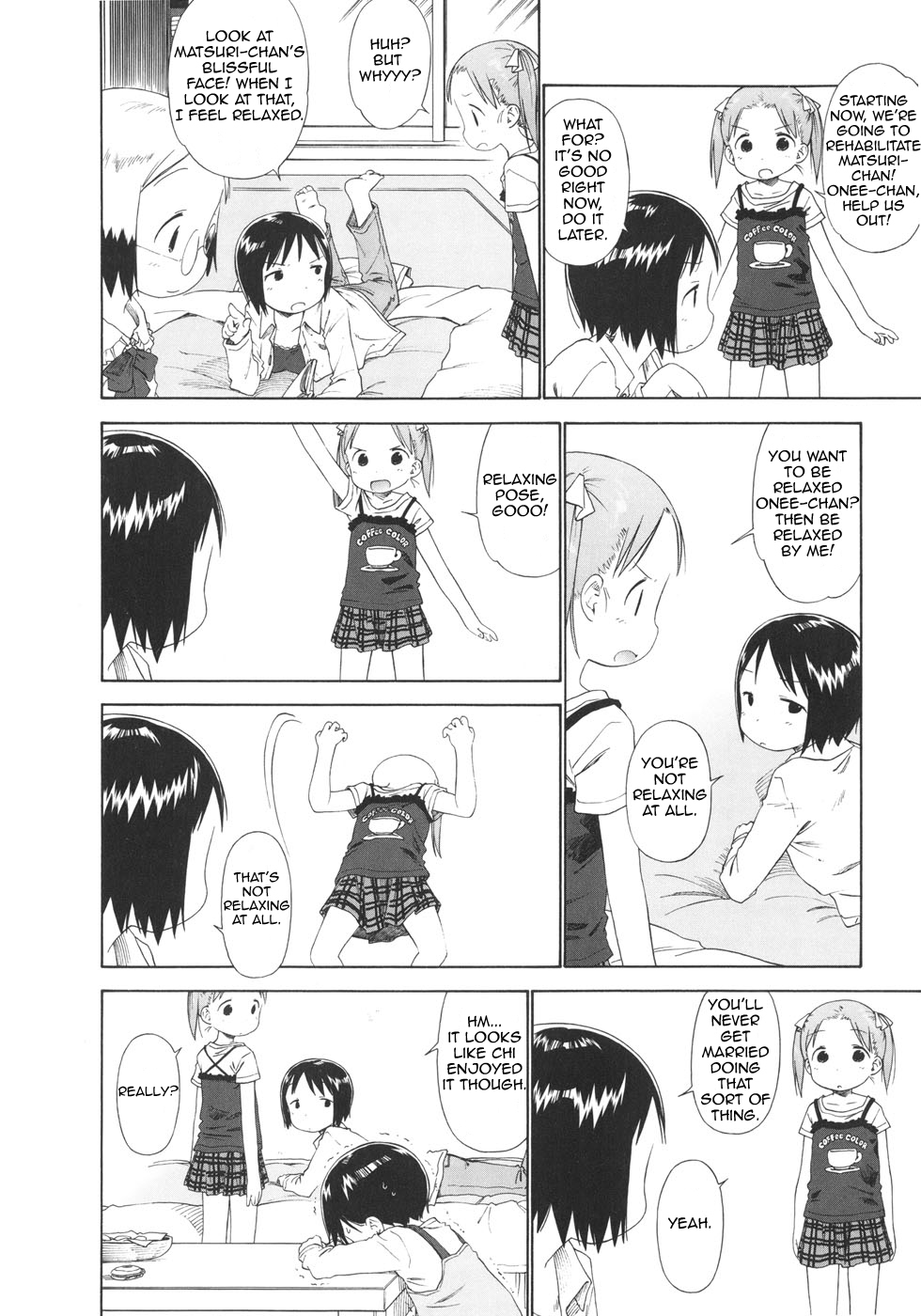 Ichigo Mashimaro Chapter 48 page 8 - Chapter 48: Matsuri-chan Rehabilitation Program
