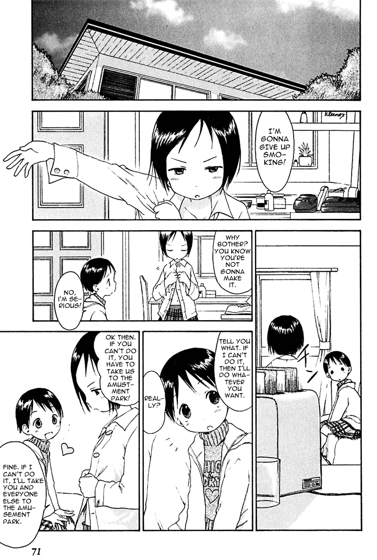 Ichigo Mashimaro Chapter 5 page 1 - Chapter 5: Giving Up Smoking