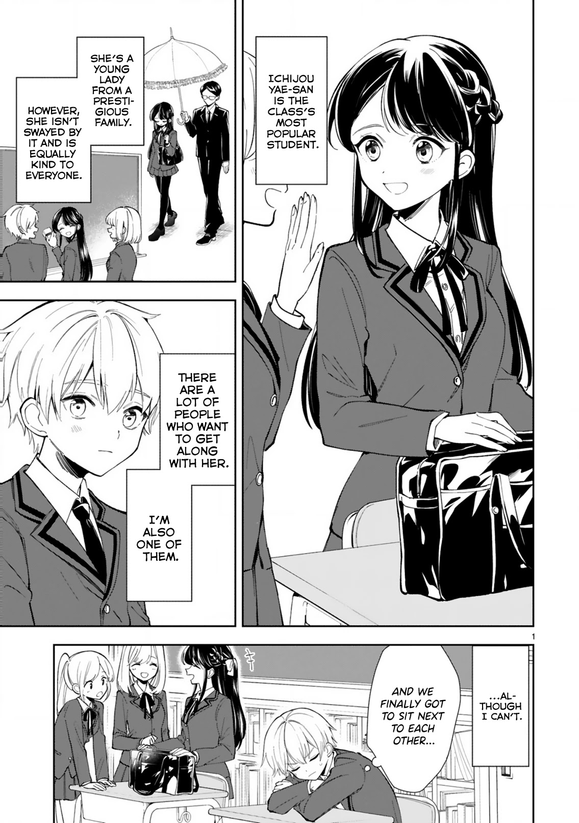 Ichijou-San Wa Kao Ni Deyasui Chapter 1 page 1 - Chapter 1
