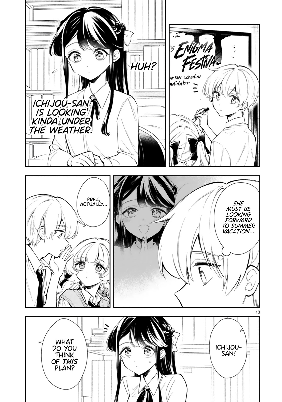 Ichijou-San Wa Kao Ni Deyasui Chapter 14 page 15 - Chapter 14