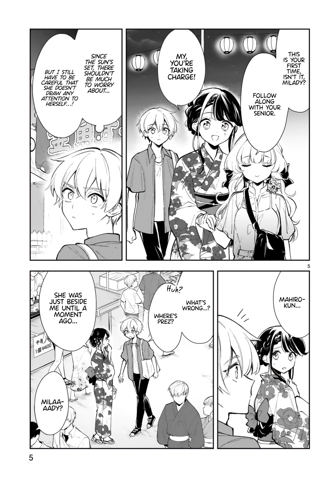 Ichijou-San Wa Kao Ni Deyasui Chapter 15.1 page 5 - Chapter 15.1