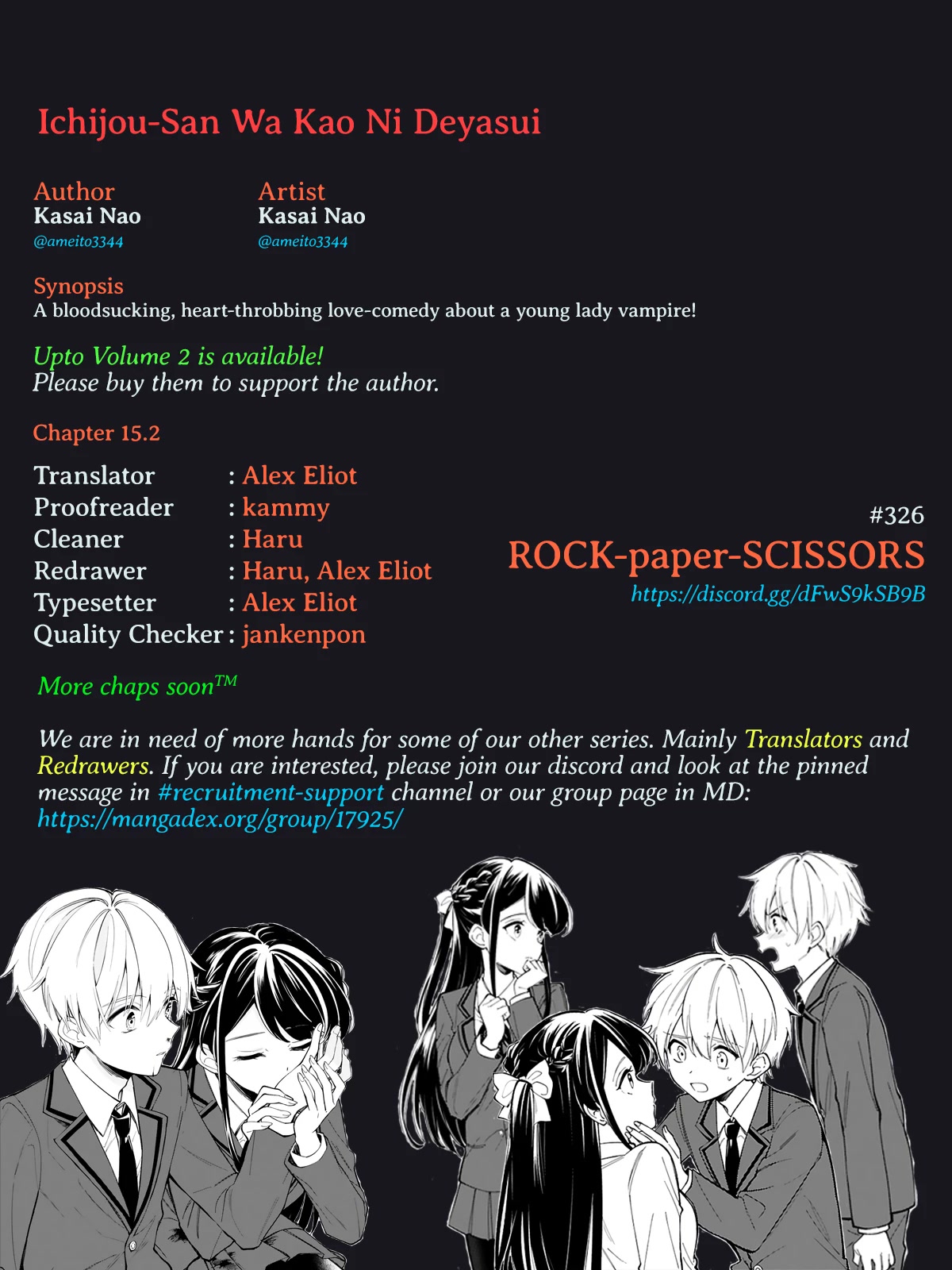 Ichijou-San Wa Kao Ni Deyasui Chapter 15.2 page 14 - Chapter 15.2
