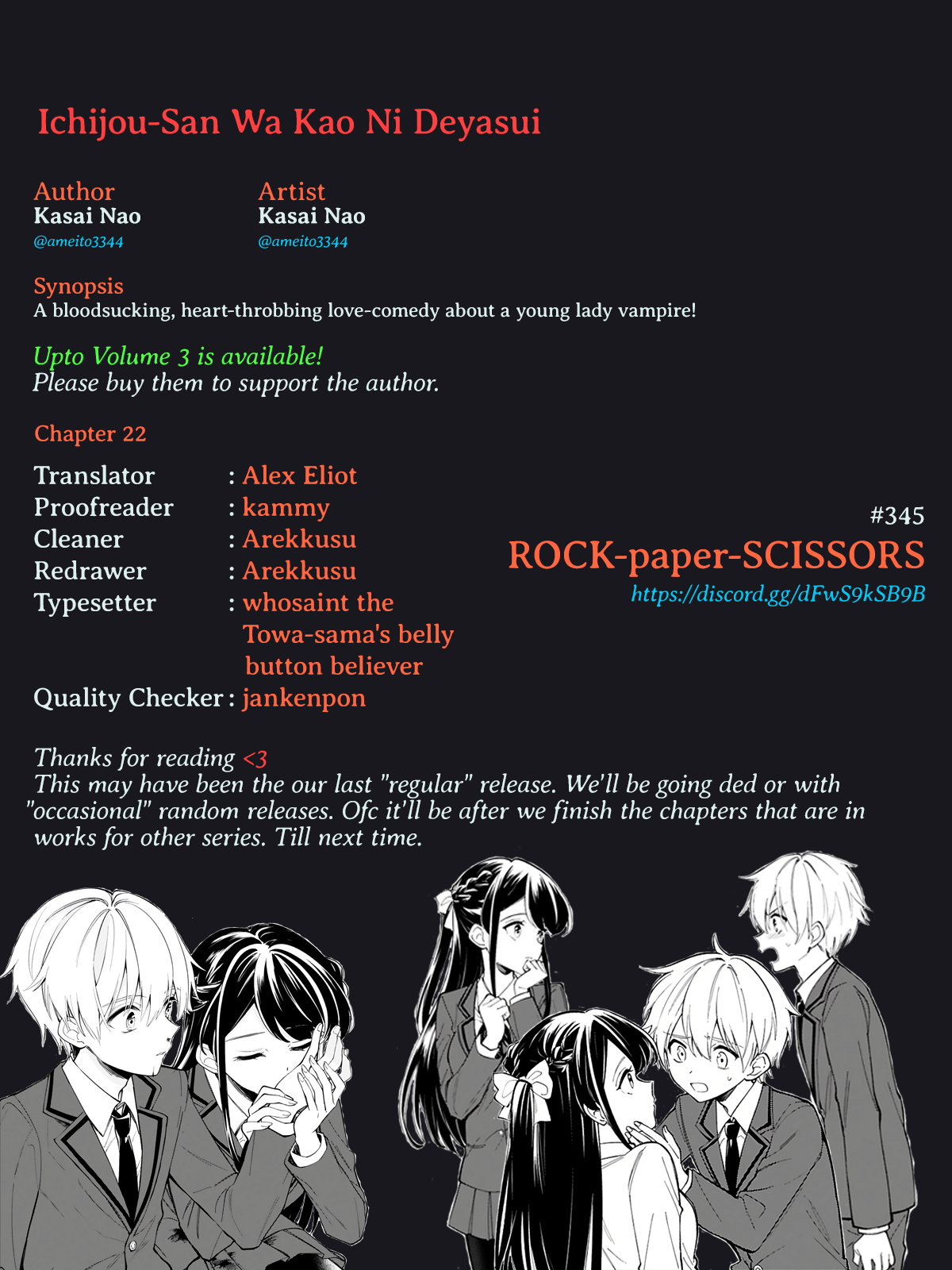 Ichijou-San Wa Kao Ni Deyasui Chapter 22 page 33 - Chapter 22 [END]