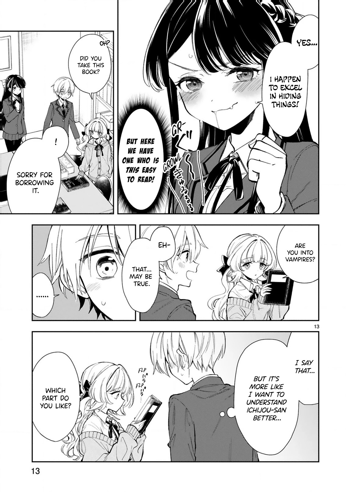Ichijou-San Wa Kao Ni Deyasui Chapter 4 page 13 - Chapter 4