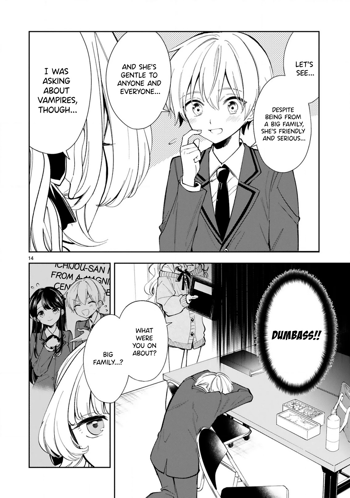 Ichijou-San Wa Kao Ni Deyasui Chapter 4 page 14 - Chapter 4