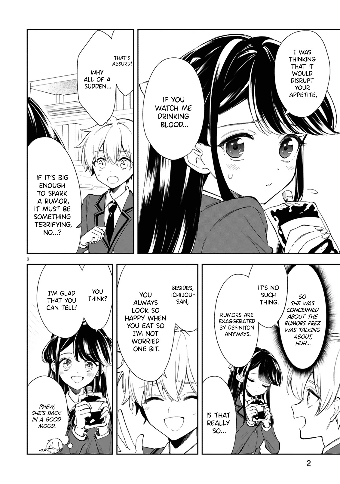 Ichijou-San Wa Kao Ni Deyasui Chapter 7 page 2 - Chapter 7