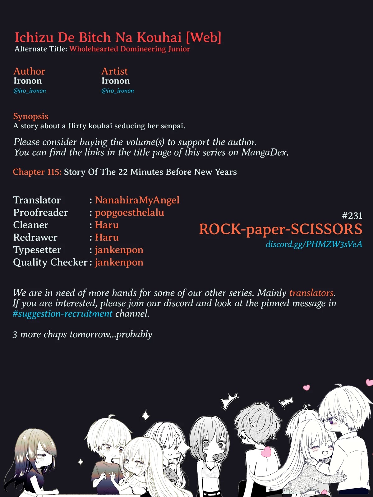 Ichizu de Bitch na Kouhai Chapter 115 page 5 - Chapter 115: Story Of The 22 Minutes Before New Years