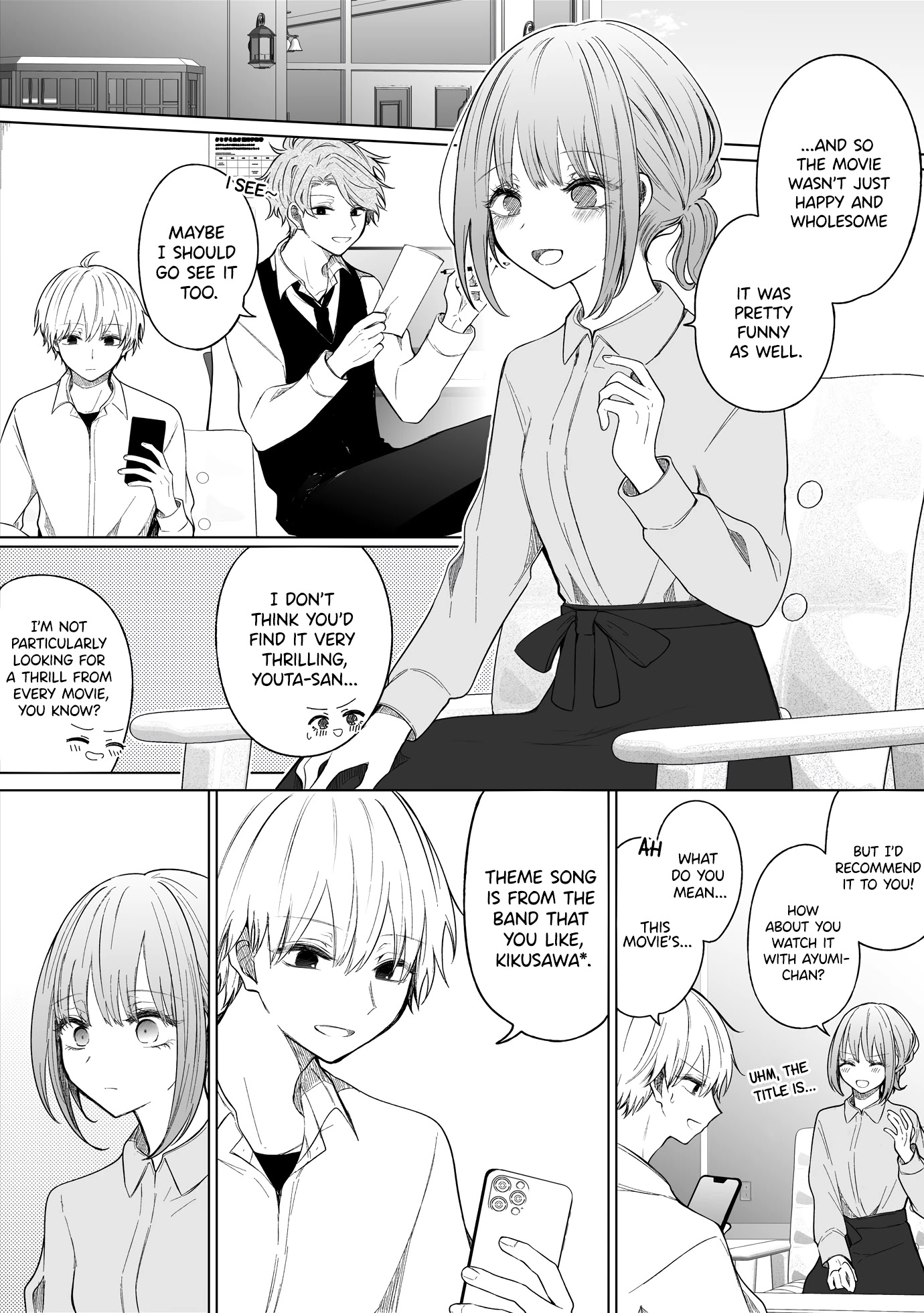 Ichizu de Bitch na Kouhai Chapter 119 page 2 - Chapter 119: Story Of A Girl Who Can't Watch Movies About Broken Hearts Anymore