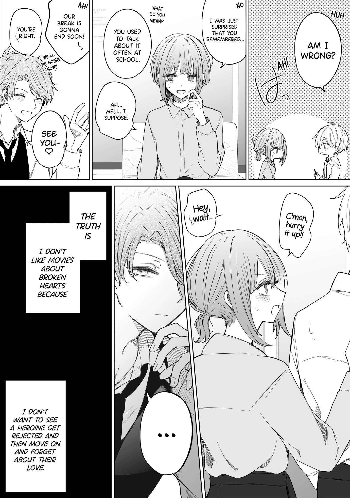 Ichizu de Bitch na Kouhai Chapter 119 page 3 - Chapter 119: Story Of A Girl Who Can't Watch Movies About Broken Hearts Anymore