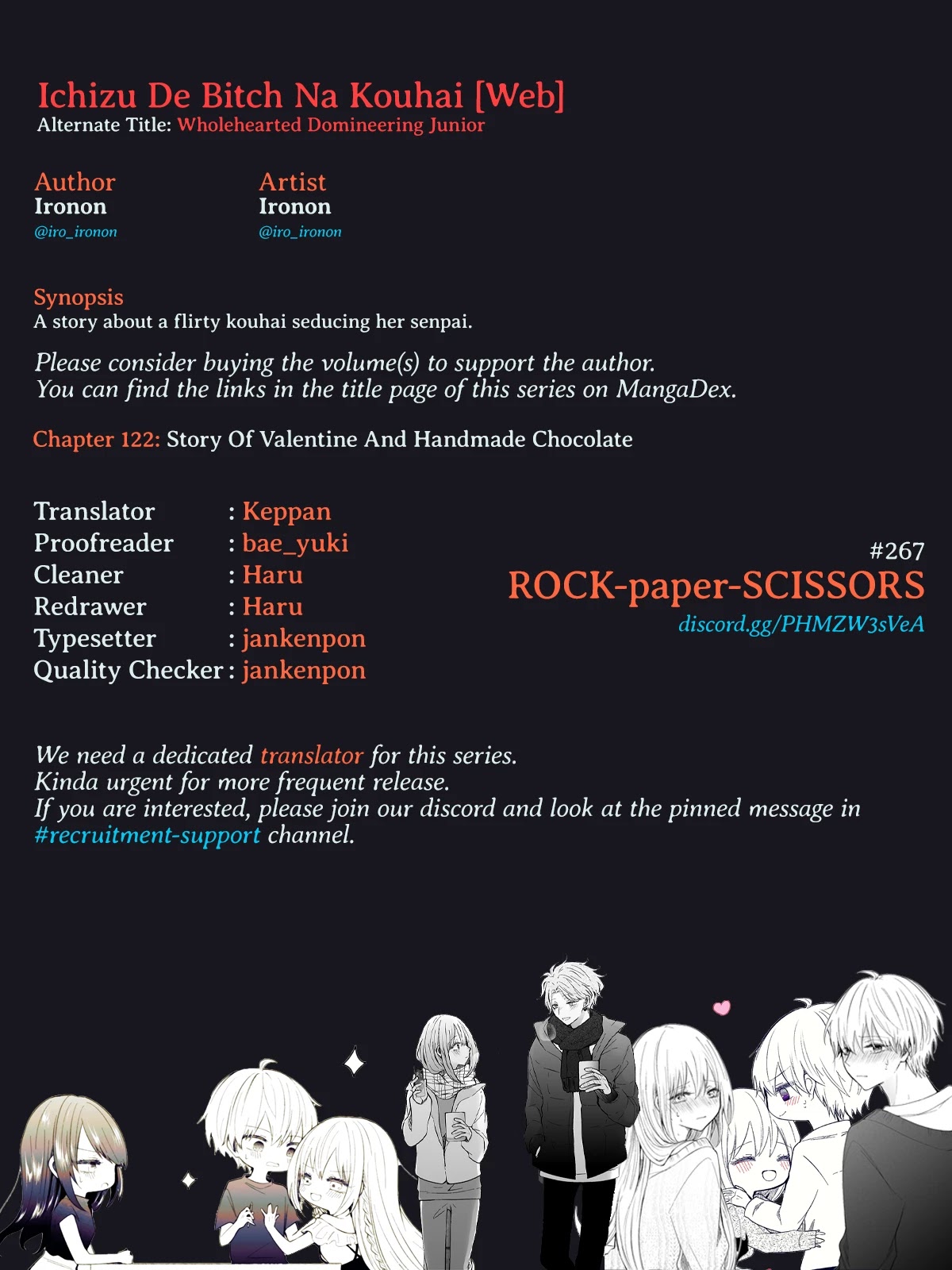Ichizu de Bitch na Kouhai Chapter 122 page 5 - Chapter 122: Story Of Valentine And Handmade Chocolate