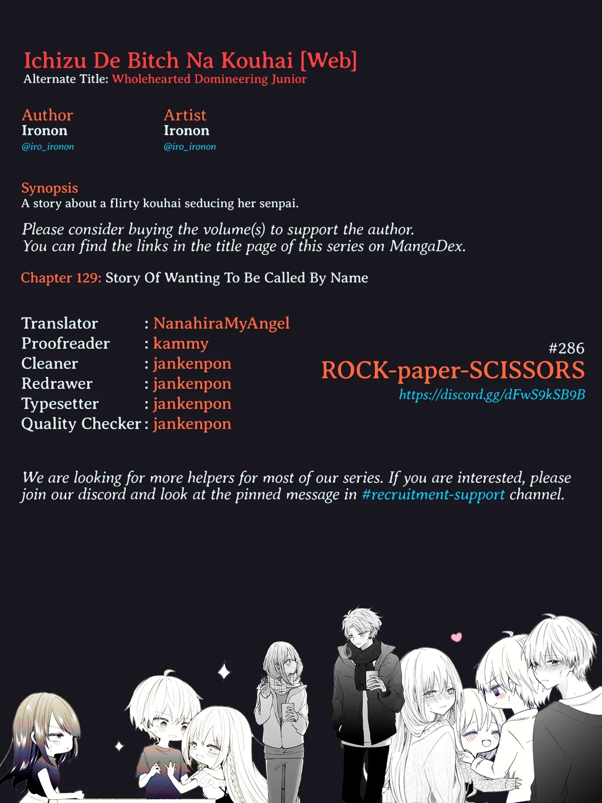 Ichizu de Bitch na Kouhai Chapter 129 page 5 - Chapter 129: Story Of Wanting To Be Called By Name