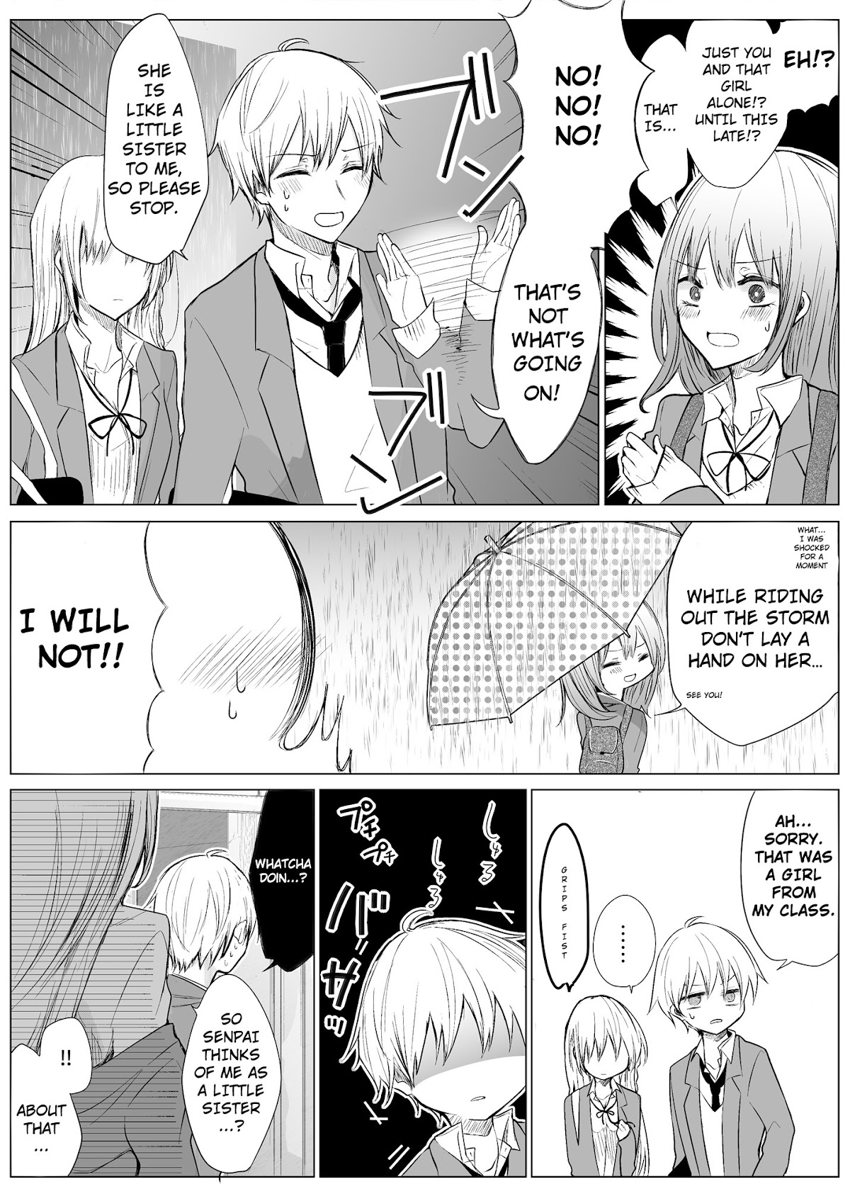 Ichizu de Bitch na Kouhai Chapter 13 page 2 - Chapter 13: Forgetting an Umbrella After School With my Flirtatious Kouhai