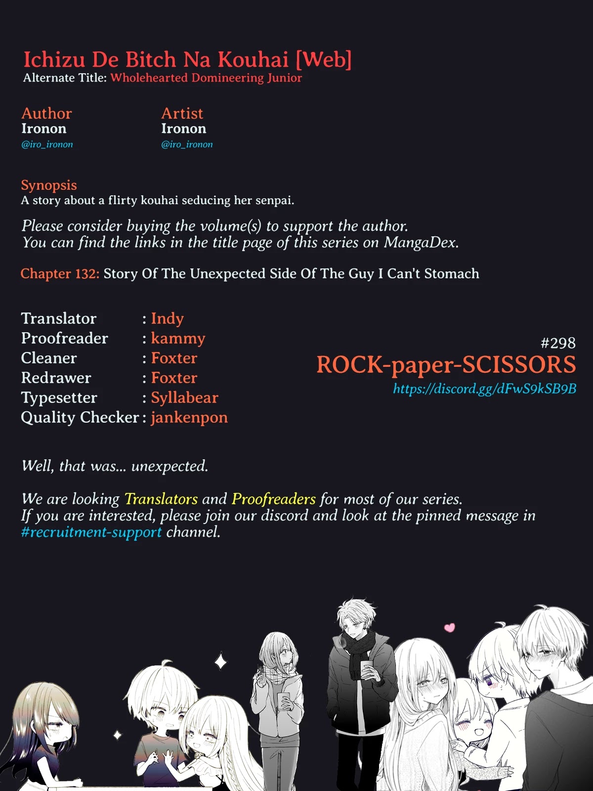 Ichizu de Bitch na Kouhai Chapter 132 page 5 - Chapter 132: Story Of The Unexpected Side Of The Guy I Can't Stomach