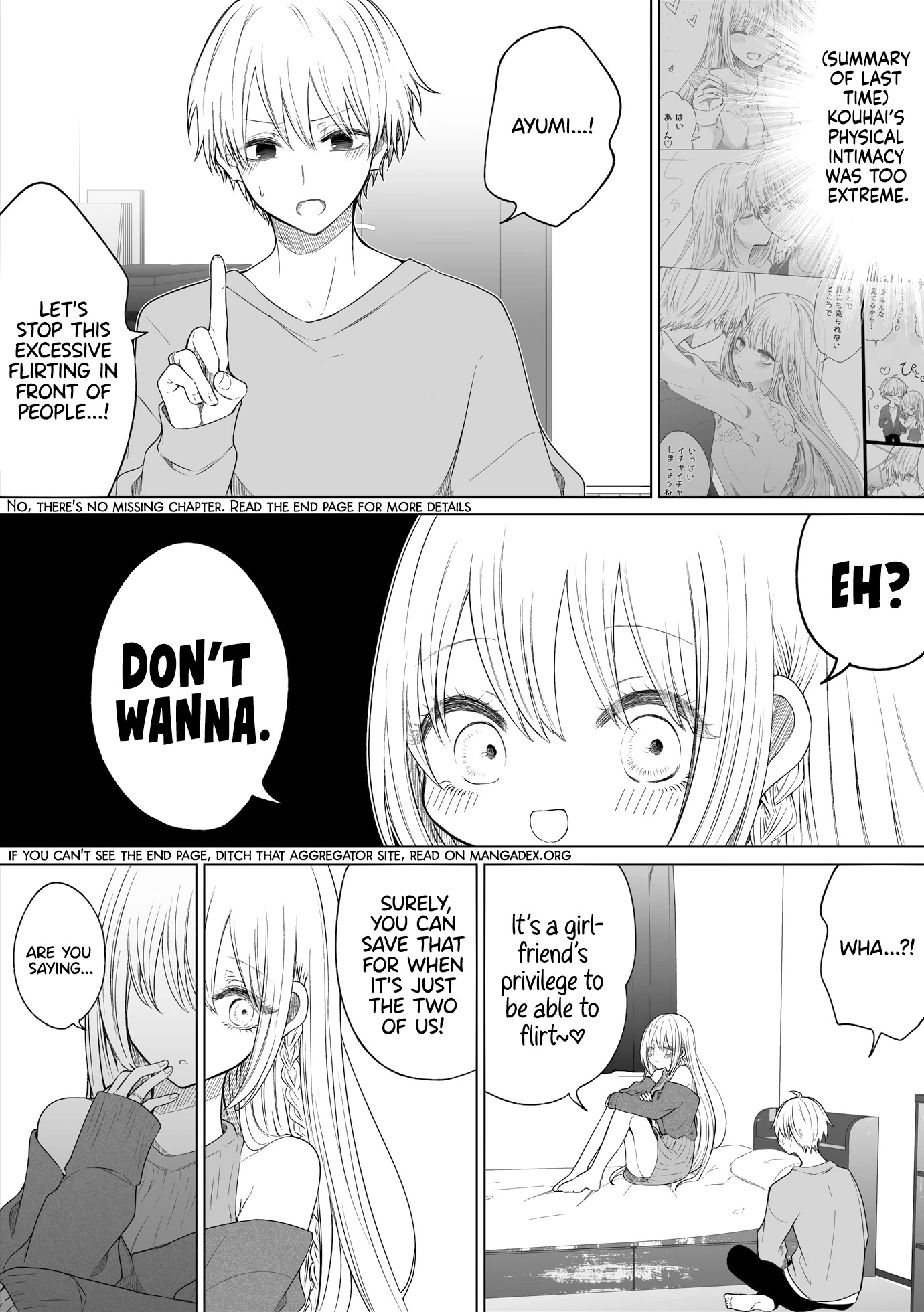 Ichizu de Bitch na Kouhai Chapter 134 page 1 - Chapter 134: Story Where They End Up Flirting Anyway