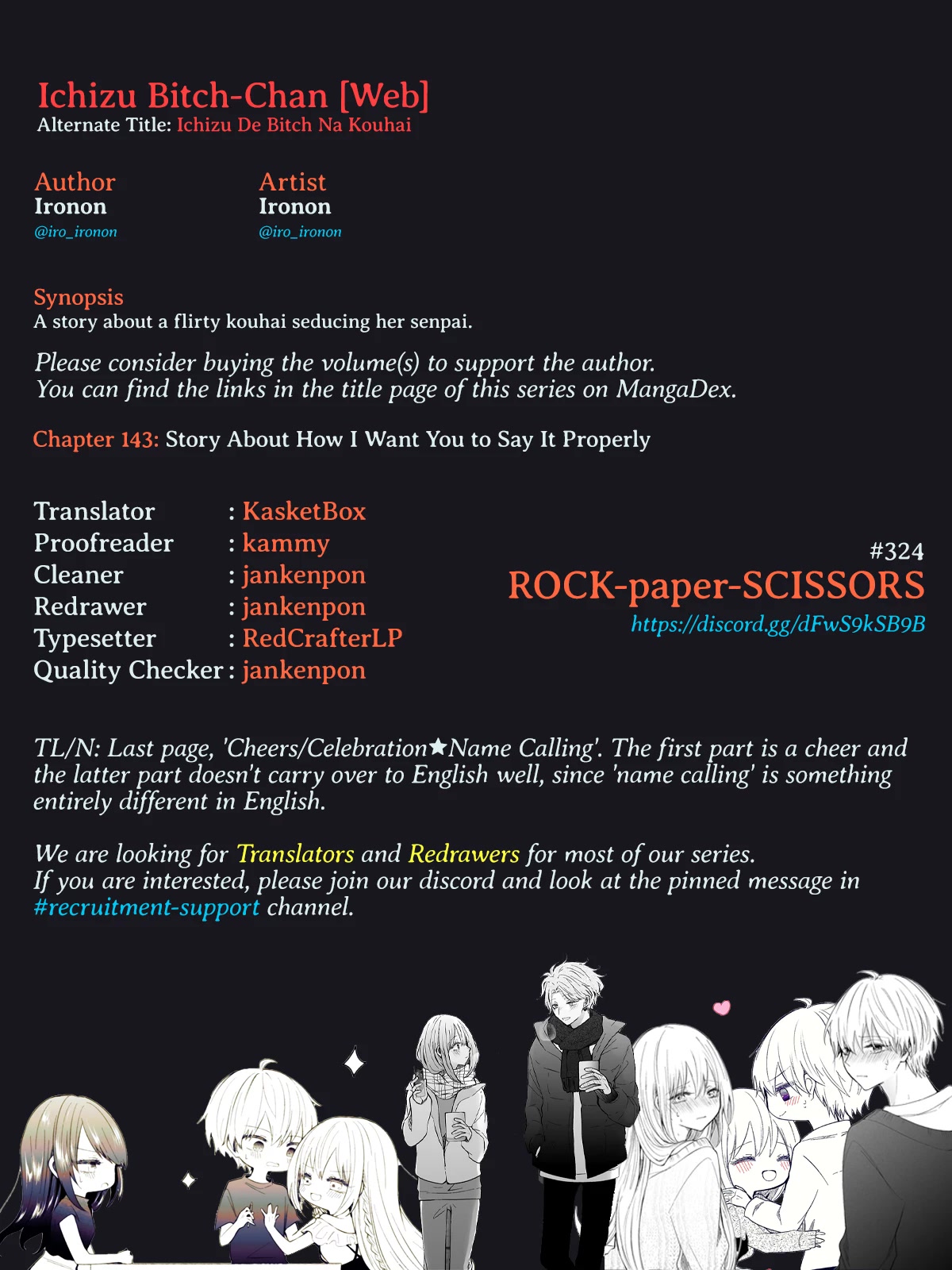 Ichizu de Bitch na Kouhai Chapter 139 page 5 - Chapter 139: Story About How I Want You to Say It Properly