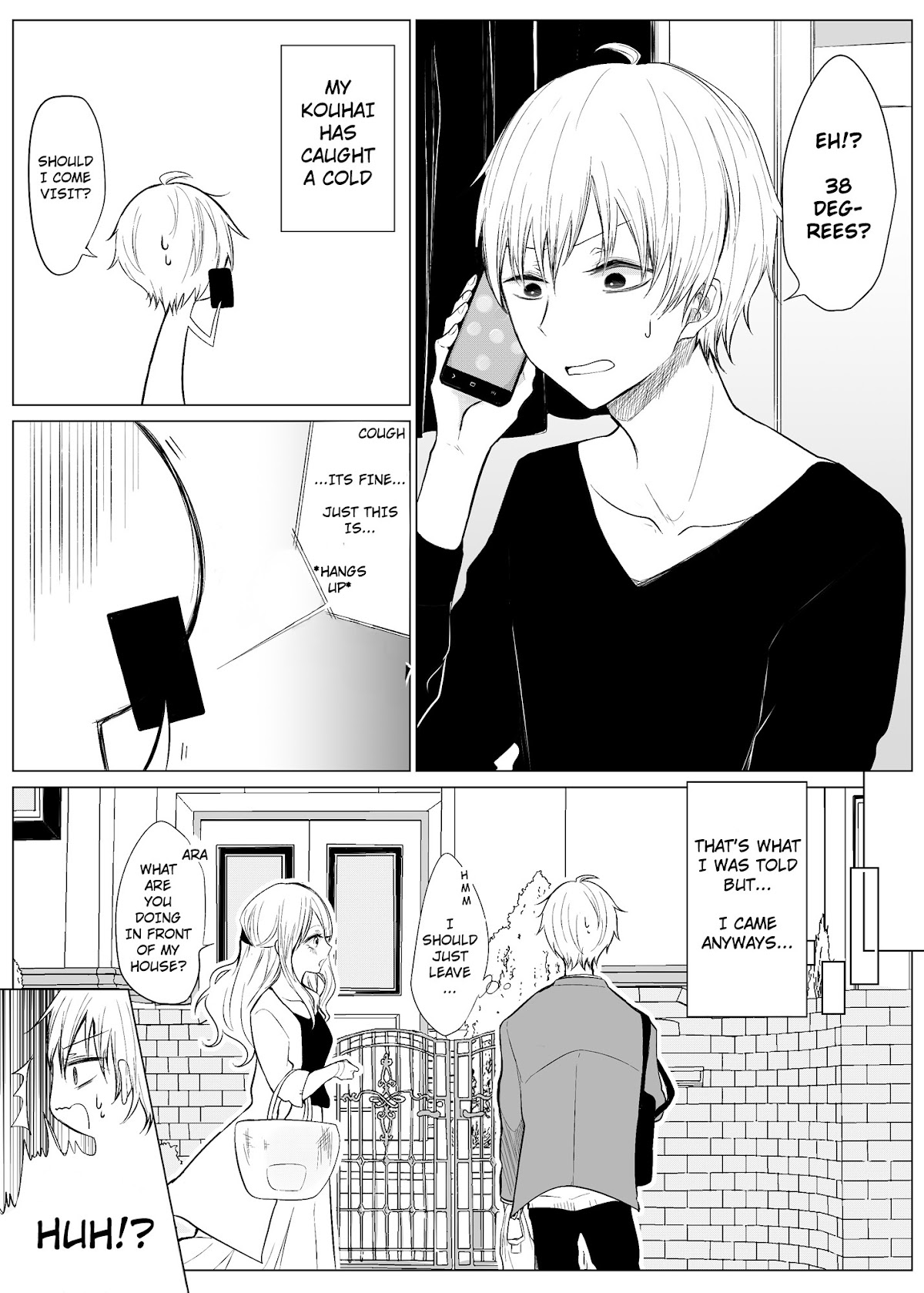 Ichizu de Bitch na Kouhai Chapter 14 page 1 - Chapter 14: A Story about Paying my Flirtatious Kouhai a Visit