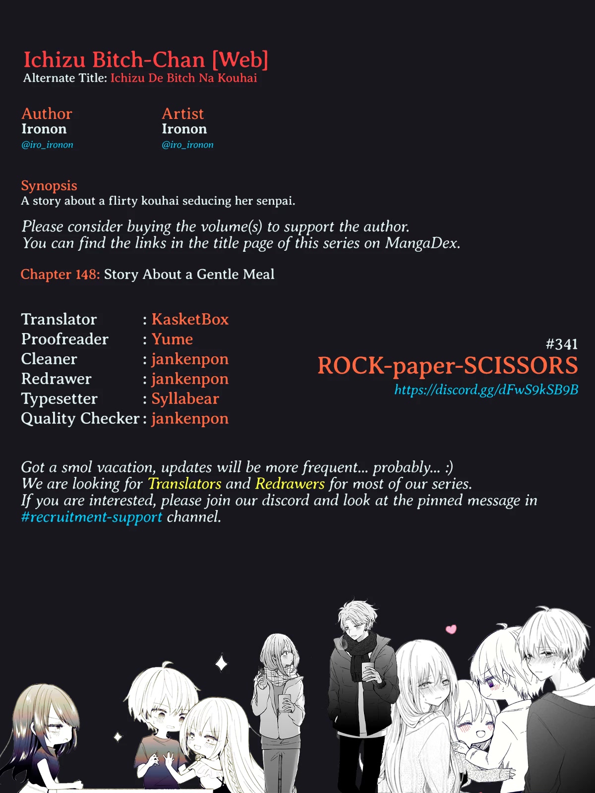 Ichizu de Bitch na Kouhai Chapter 144 page 5 - Chapter 144: Story About a Gentle Meal