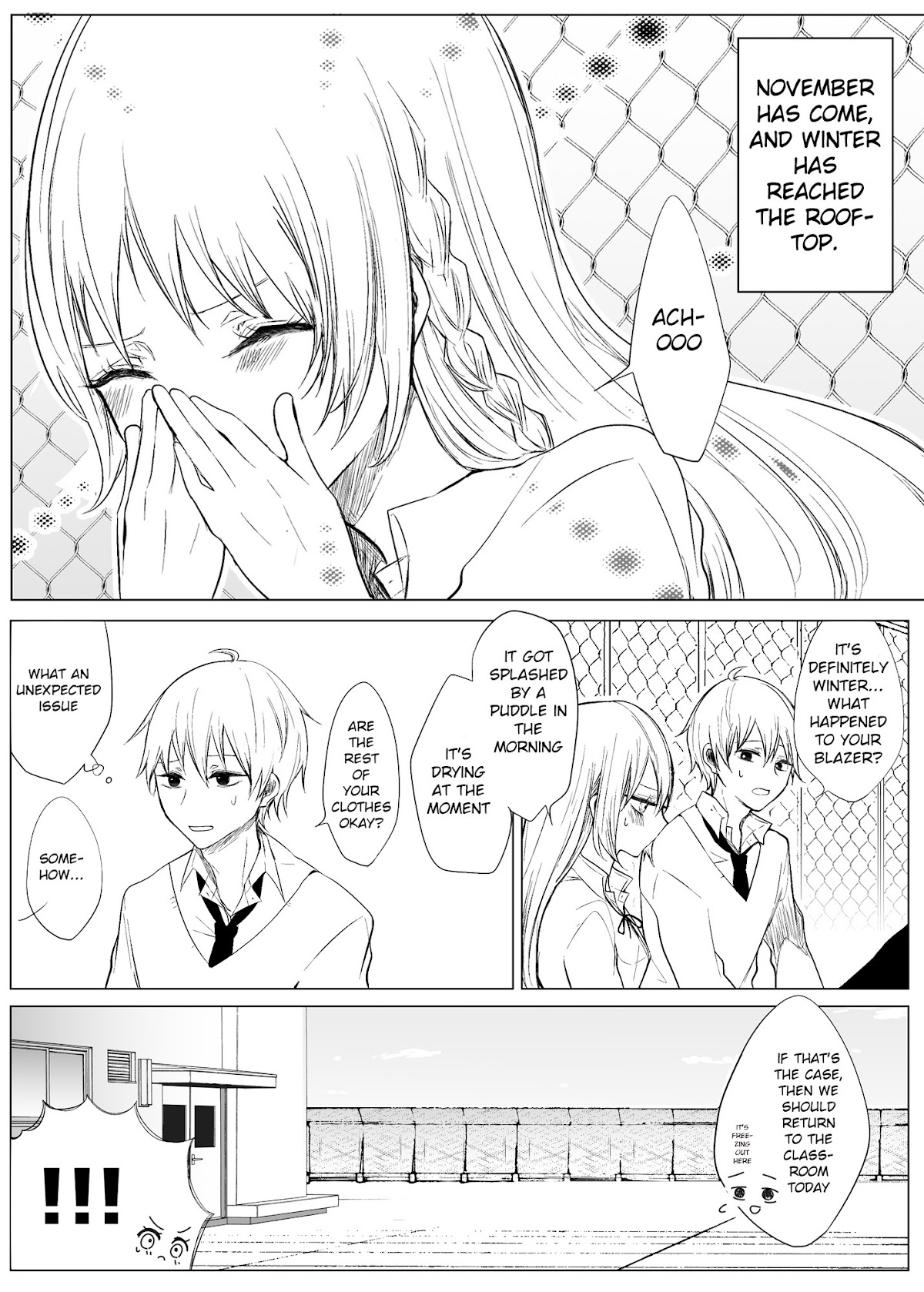 Ichizu de Bitch na Kouhai Chapter 15 page 1 - Chapter 15: The Story about Lending a Sweater to my Flirtatious Kouhai