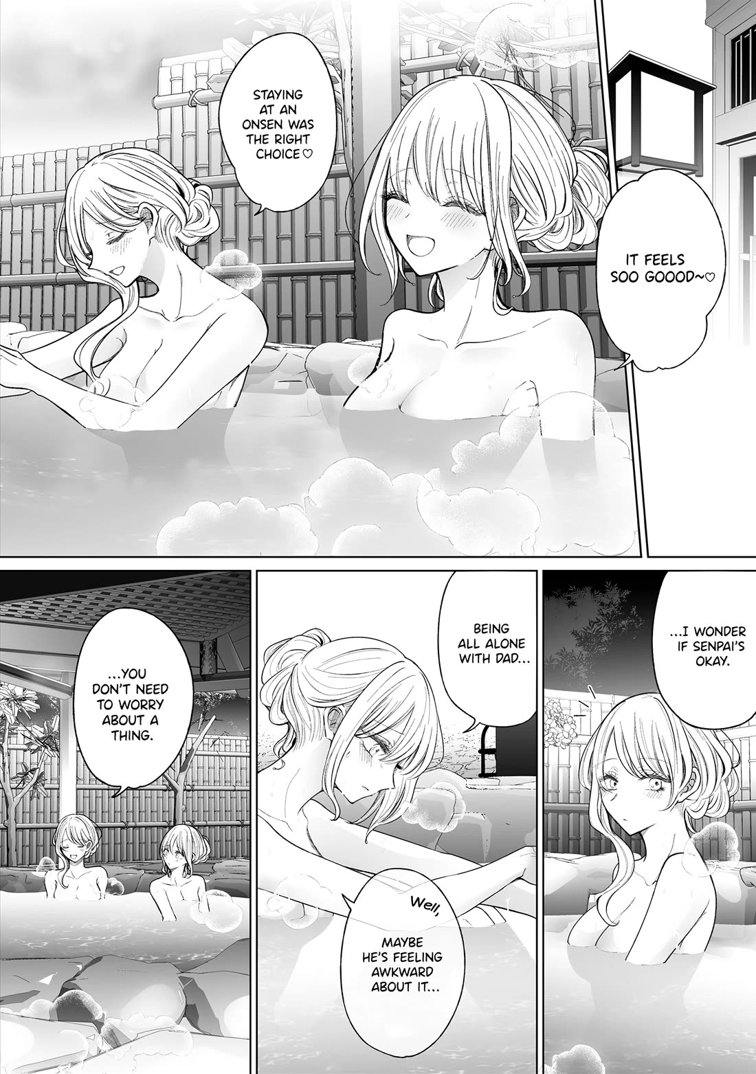 Ichizu de Bitch na Kouhai Chapter 158 page 2 - Chapter 158: Story About Entering the Onsen with the Girlfriend’s Father